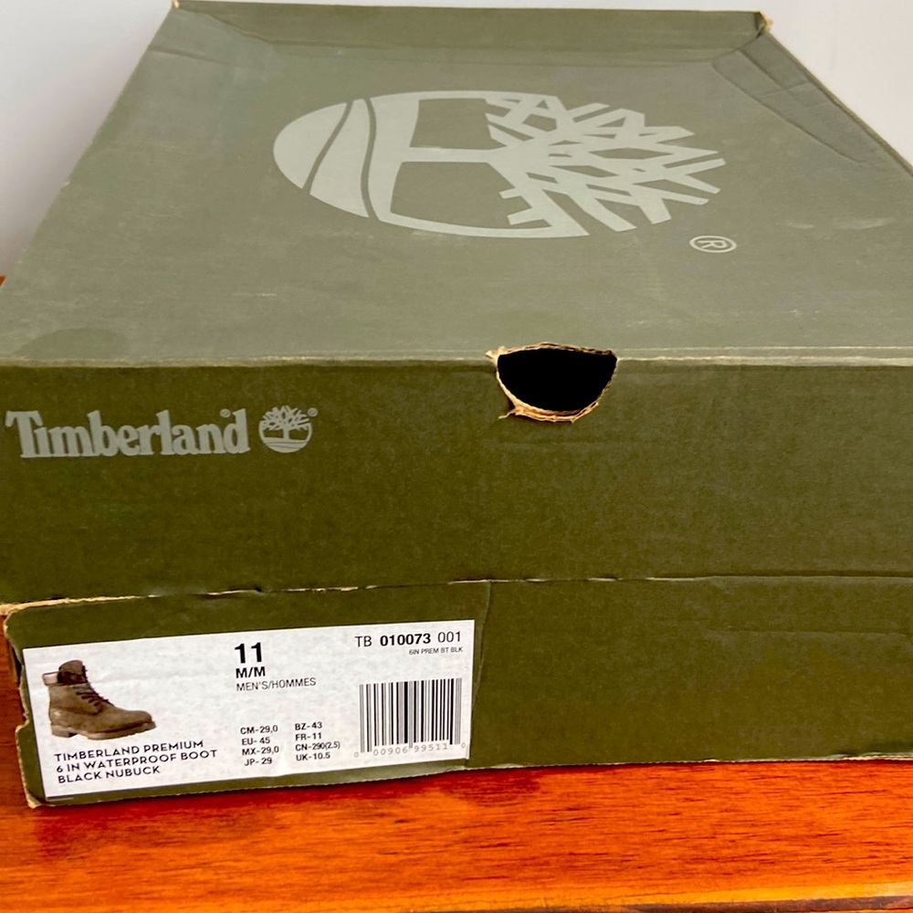 New Black Timberland 6inch Premium Boot